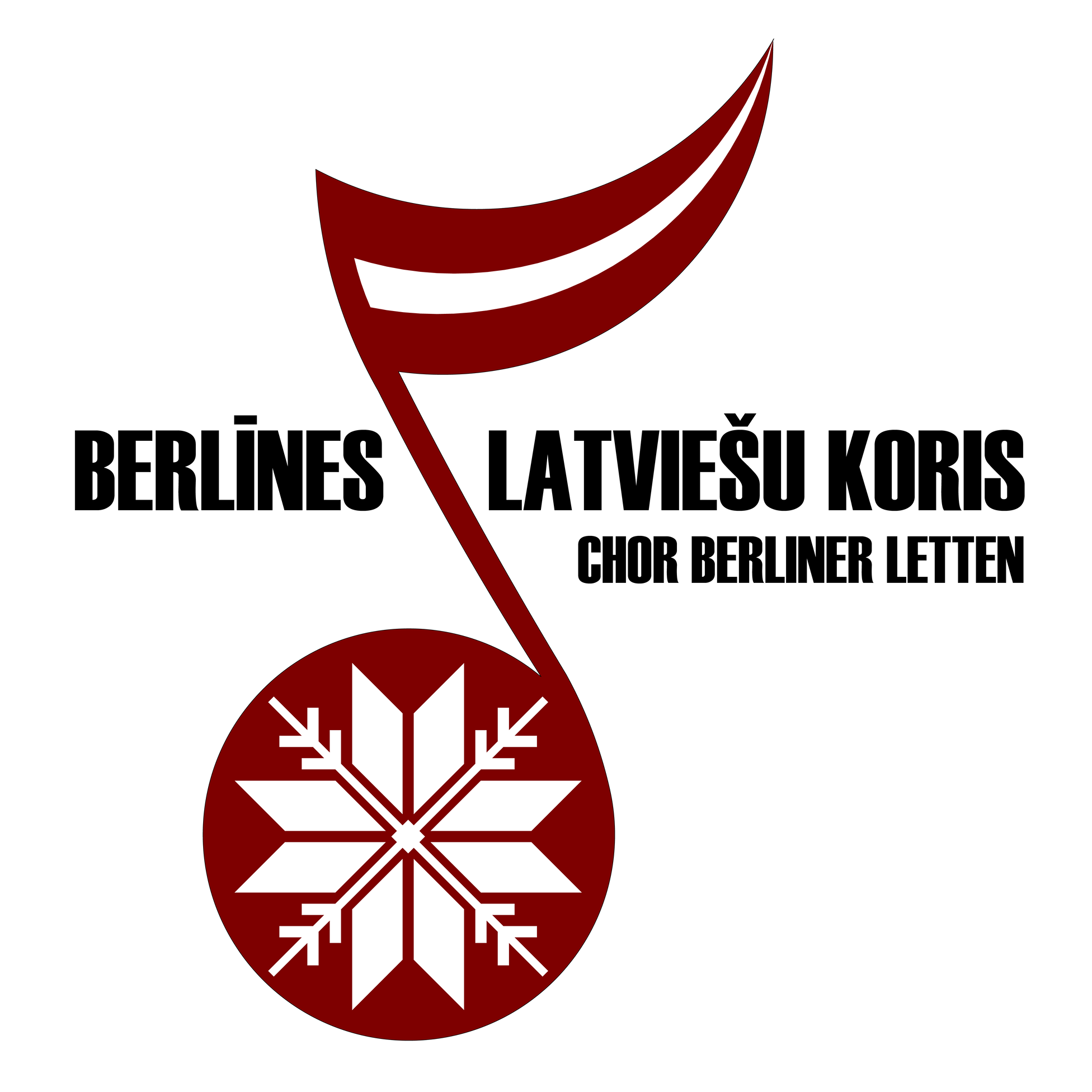 Berlīnes Latviešu kora logo